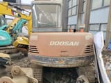 2015 Doosan DH55 mini excavator, rear view
