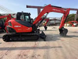 2022 Kubota KX080-4X crawler excavator, side profile view