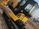2022 Komatsu PC35MR mini excavator, rear three-quarter view