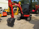 2018 Kubota U35-4 mini excavator, front three-quarter view