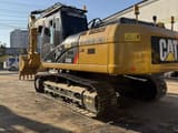 2020 Caterpillar 330D2 crawler excavator, rear three-quarter view