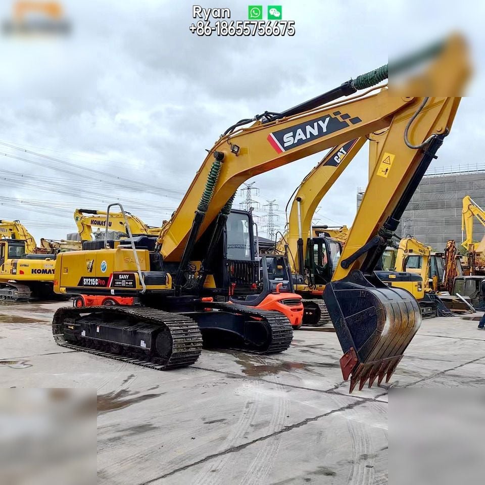 2022 Sany SY215C Pro crawler excavator, side profile view