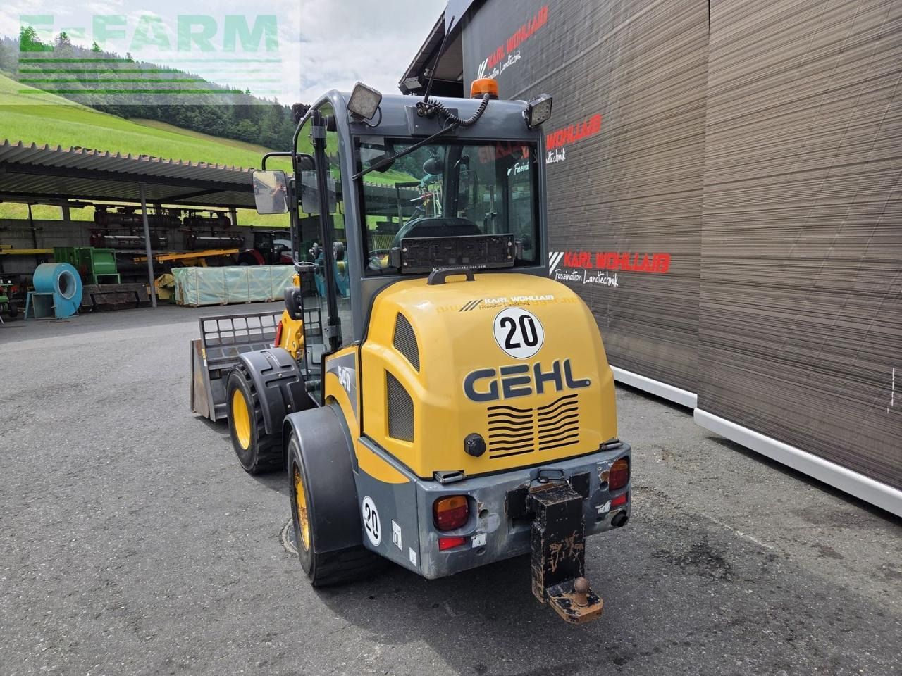 2017 Mustang AL540 mini excavator rear view