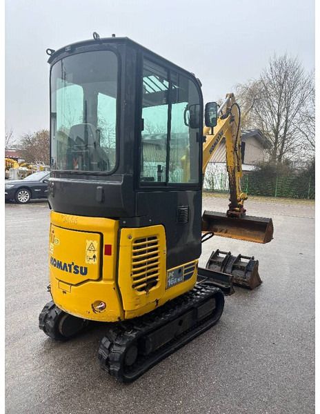 2018 Komatsu PC16R-3HS mini excavator, rear three-quarter view