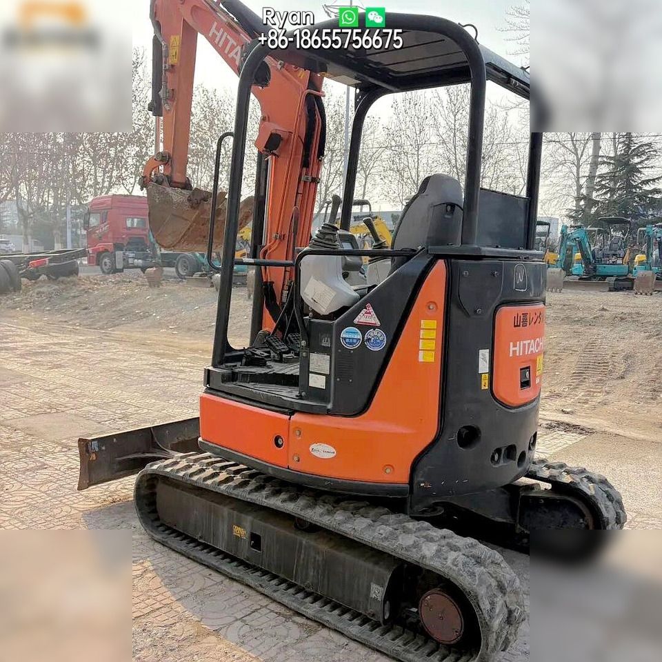 2015 Hitachi ZX30U-5A mini excavator, rear three-quarter view