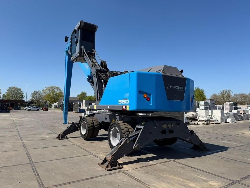 2019 Fuchs MHL360 material handler, rear three-quarter view
