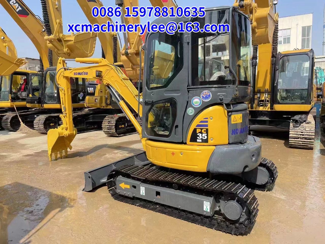 2023 Komatsu PC35 MR mini excavator, side view 2023 Komatsu PC35 MR mini excavator, side view