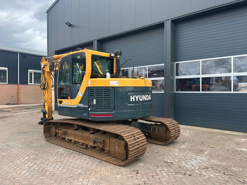 2011 Hyundai R145LCR-9S crawler excavator rear three-quarter view