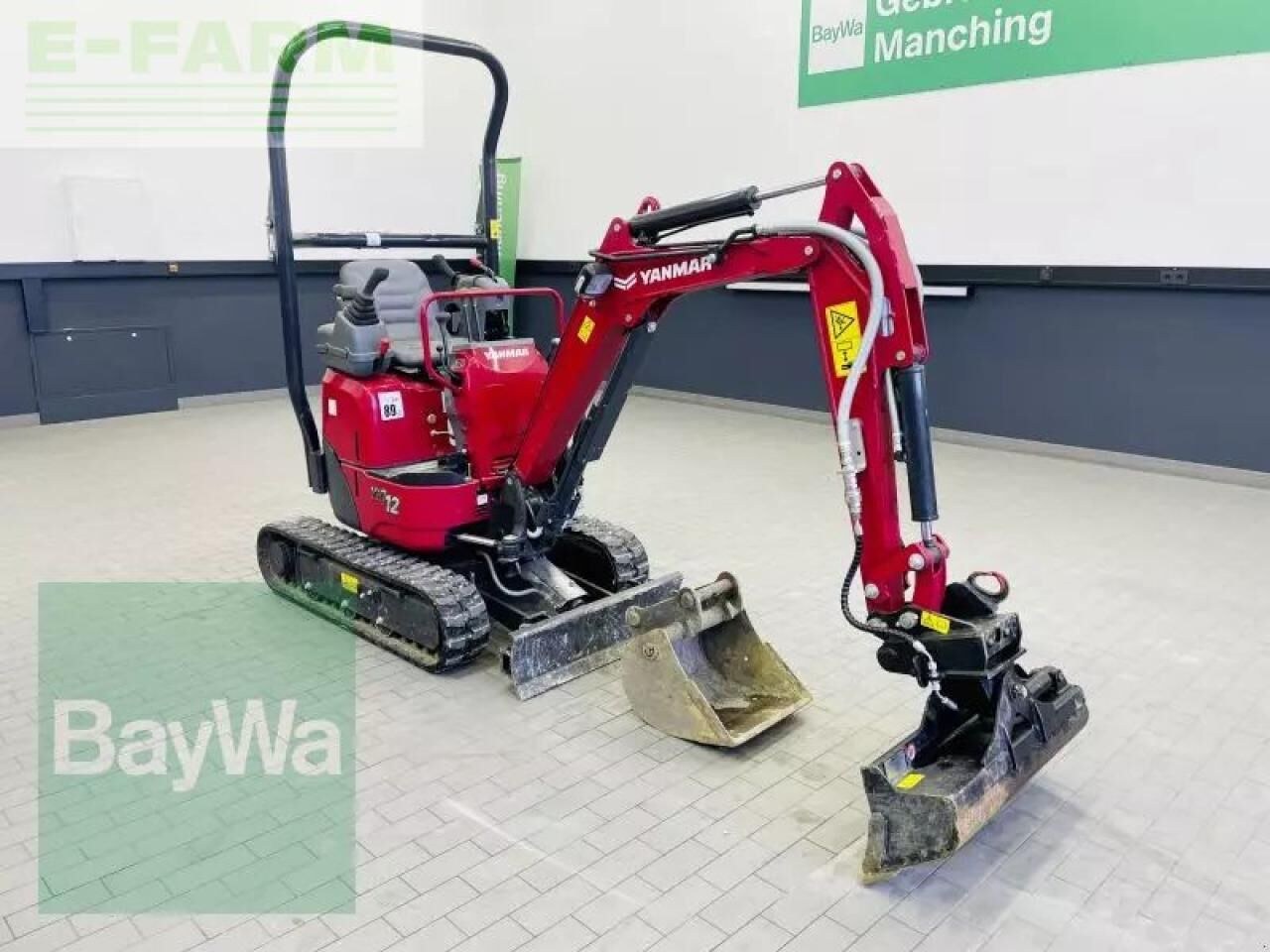 2025 Yanmar VIO12-2A mini excavator, front three-quarter view 2025 Yanmar VIO12-2A mini excavator, front three-quarter view