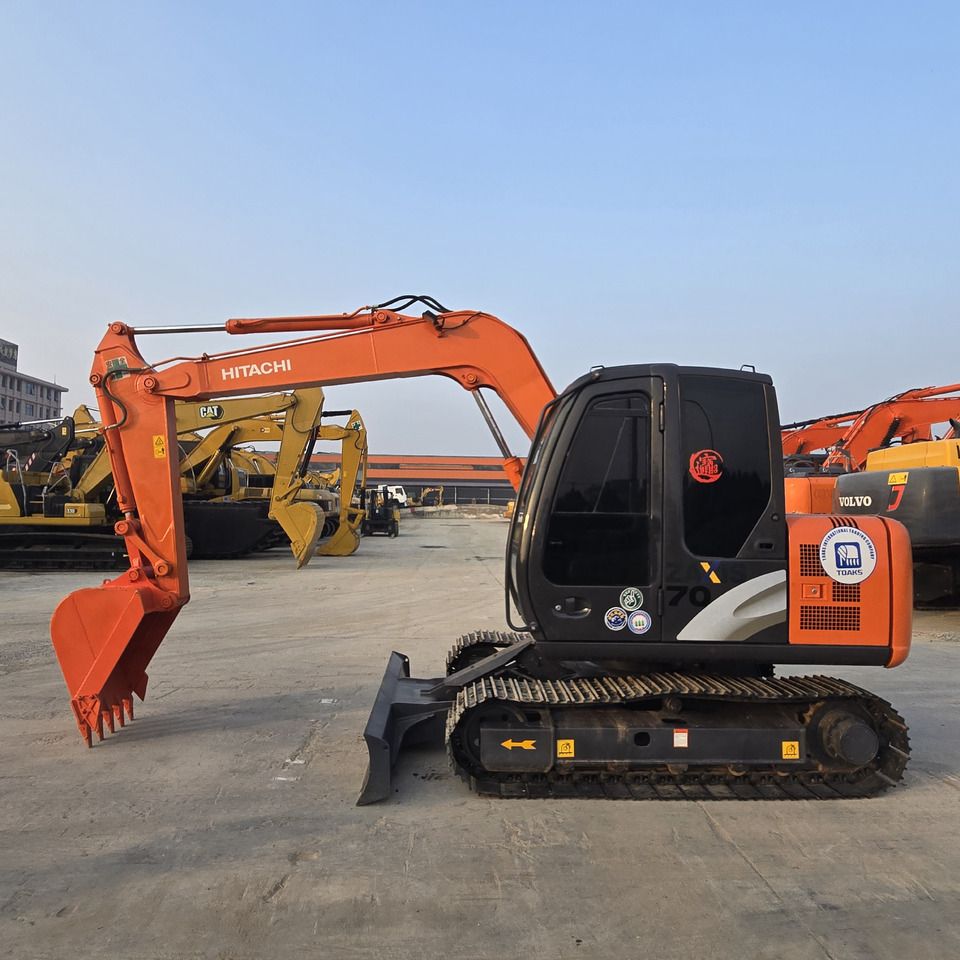 2023 Hitachi ZX70 mini excavator, side profile view 2023 Hitachi ZX70 mini excavator, side profile view