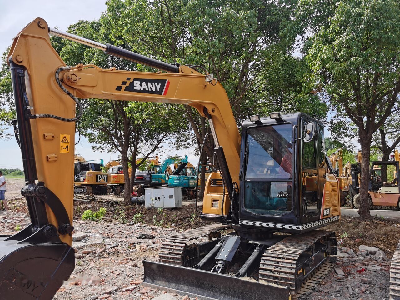 2020 Sany SY75C crawler excavator, side view