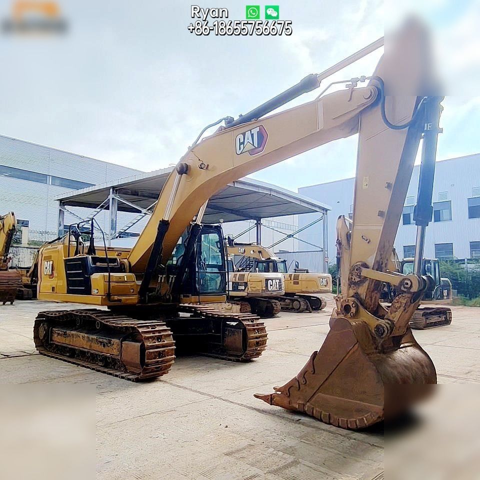 2022 Caterpillar 336GC crawler excavator, side view