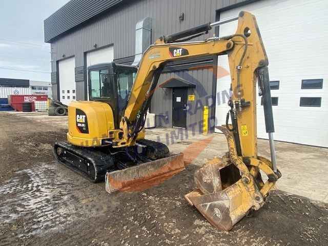 2018 Caterpillar 305.5E mini excavator, front three-quarter view 2018 Caterpillar 305.5E mini excavator, front three-quarter view