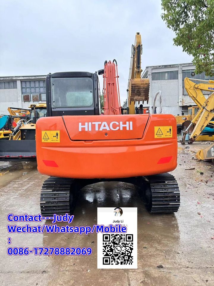 Hitachi ZX70 mini excavator, rear view