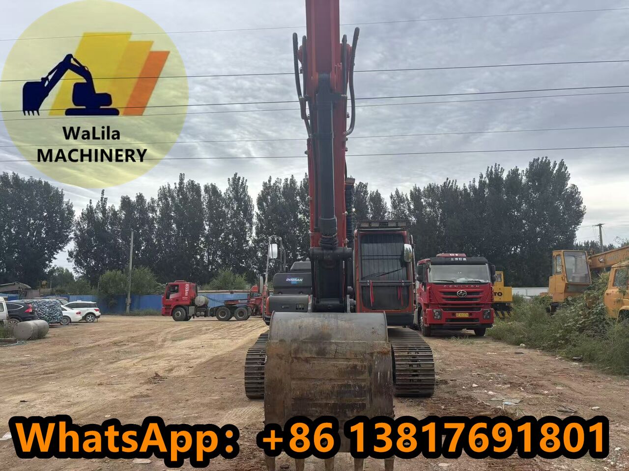 2024 Doosan DX225LCA crawler excavator, front view 2024 Doosan DX225LCA crawler excavator, front view