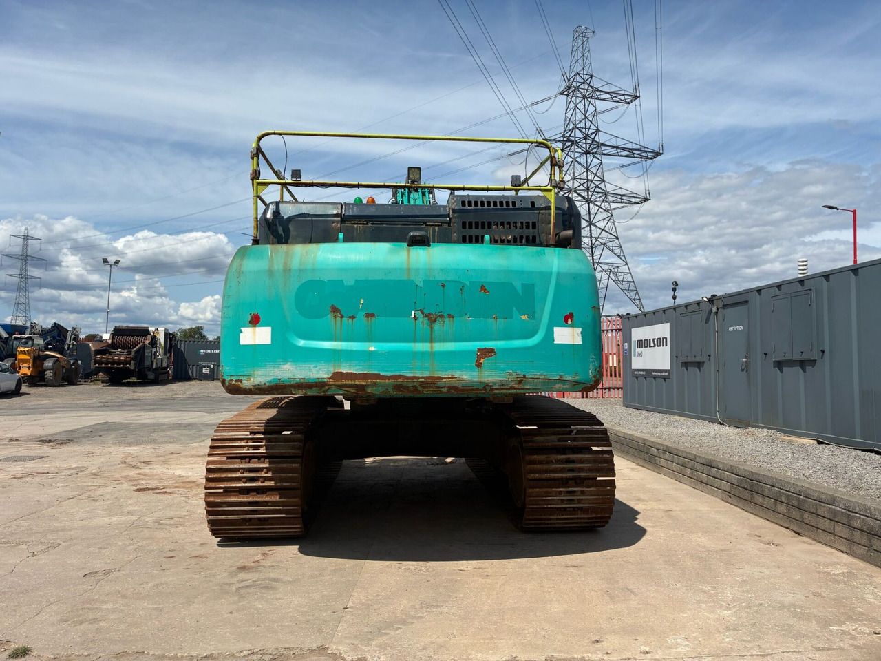 2019 Kobelco SK500LC-10 crawler excavator, rear view 2019 Kobelco SK500LC-10 crawler excavator, rear view