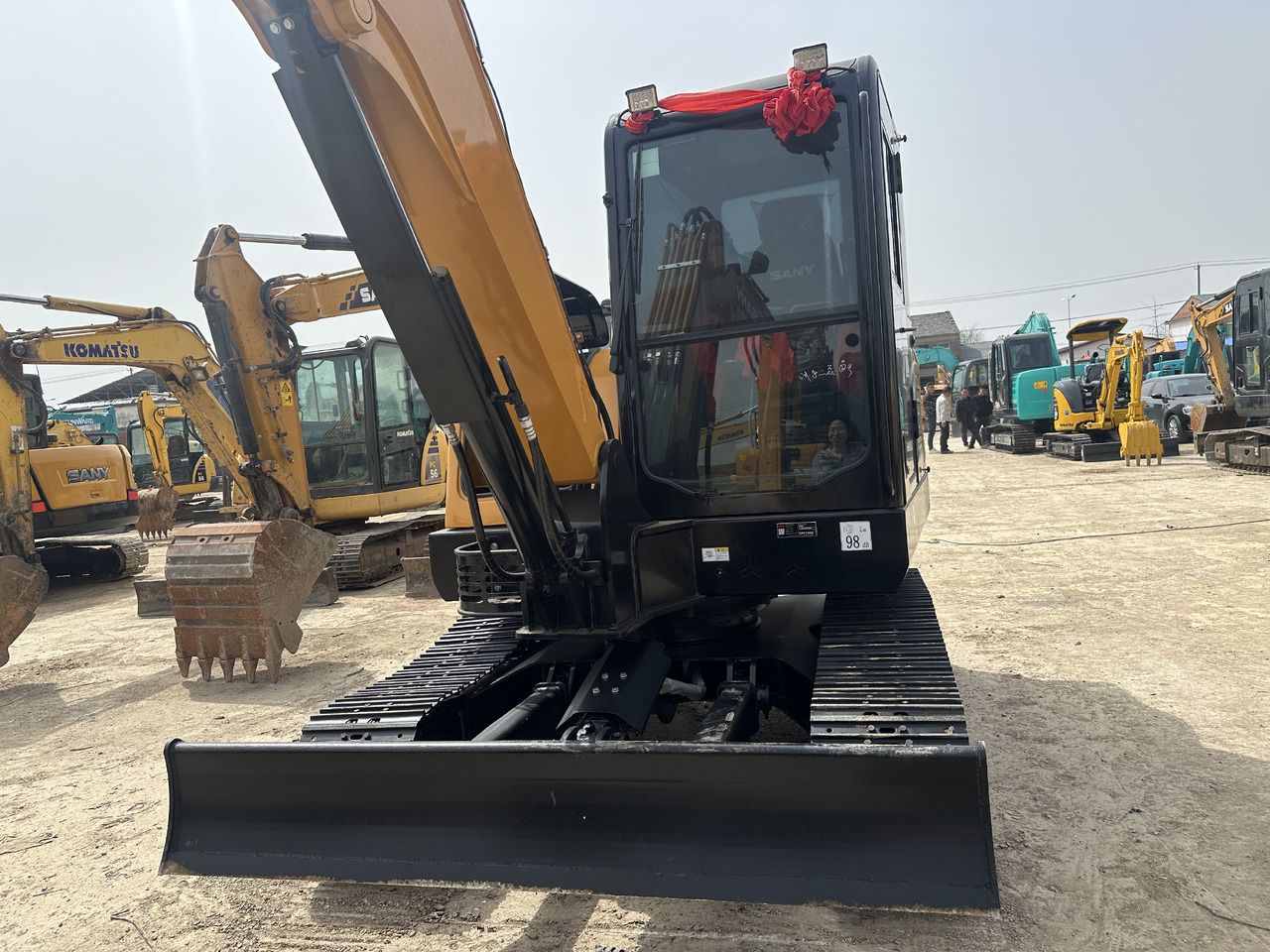 2023 Sany SY60C-9 mini excavator, front view 2023 Sany SY60C-9 mini excavator, front view