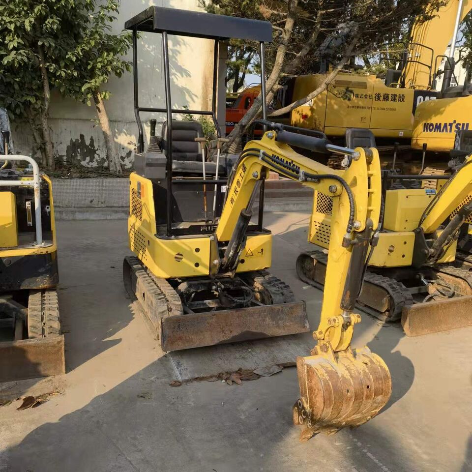 2022 Komatsu PC15MR mini excavator, front three-quarter view