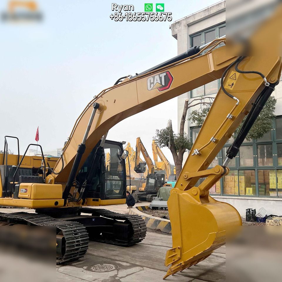 2022 Caterpillar 320GC crawler excavator side view 2022 Caterpillar 320GC crawler excavator side view