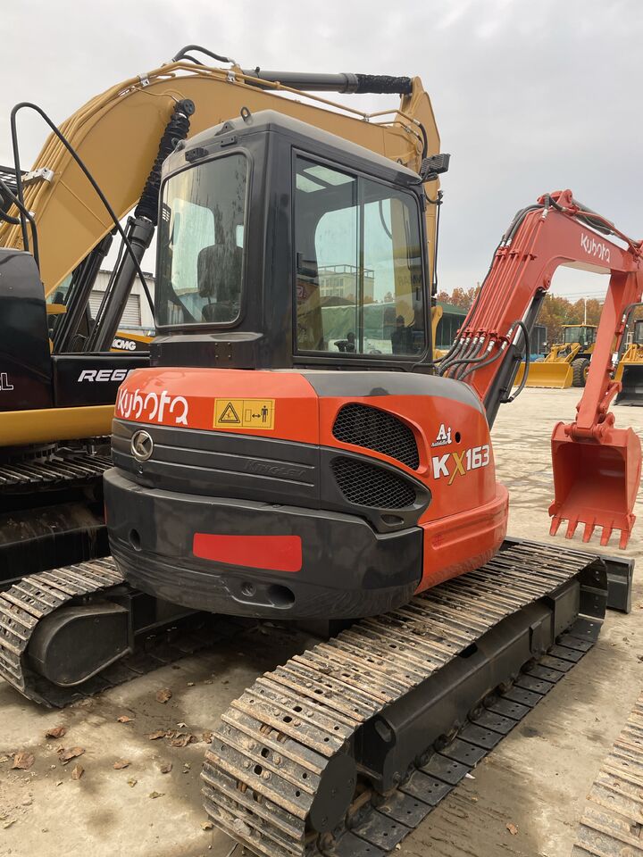 2024 Kubota KX163 mini excavator, rear three-quarter view 2024 Kubota KX163 mini excavator, rear three-quarter view