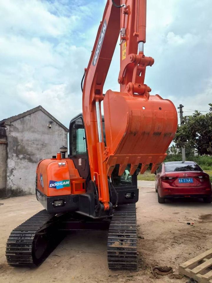 2025 Doosan DH60 mini excavator rear view