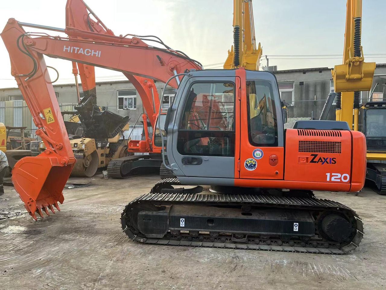 2020 Hitachi Zaxis 120 crawler excavator, side view 2020 Hitachi Zaxis 120 crawler excavator, side view