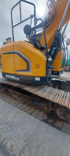 2022 Hyundai HX145LCR crawler excavator side view 2022 Hyundai HX145LCR crawler excavator side view