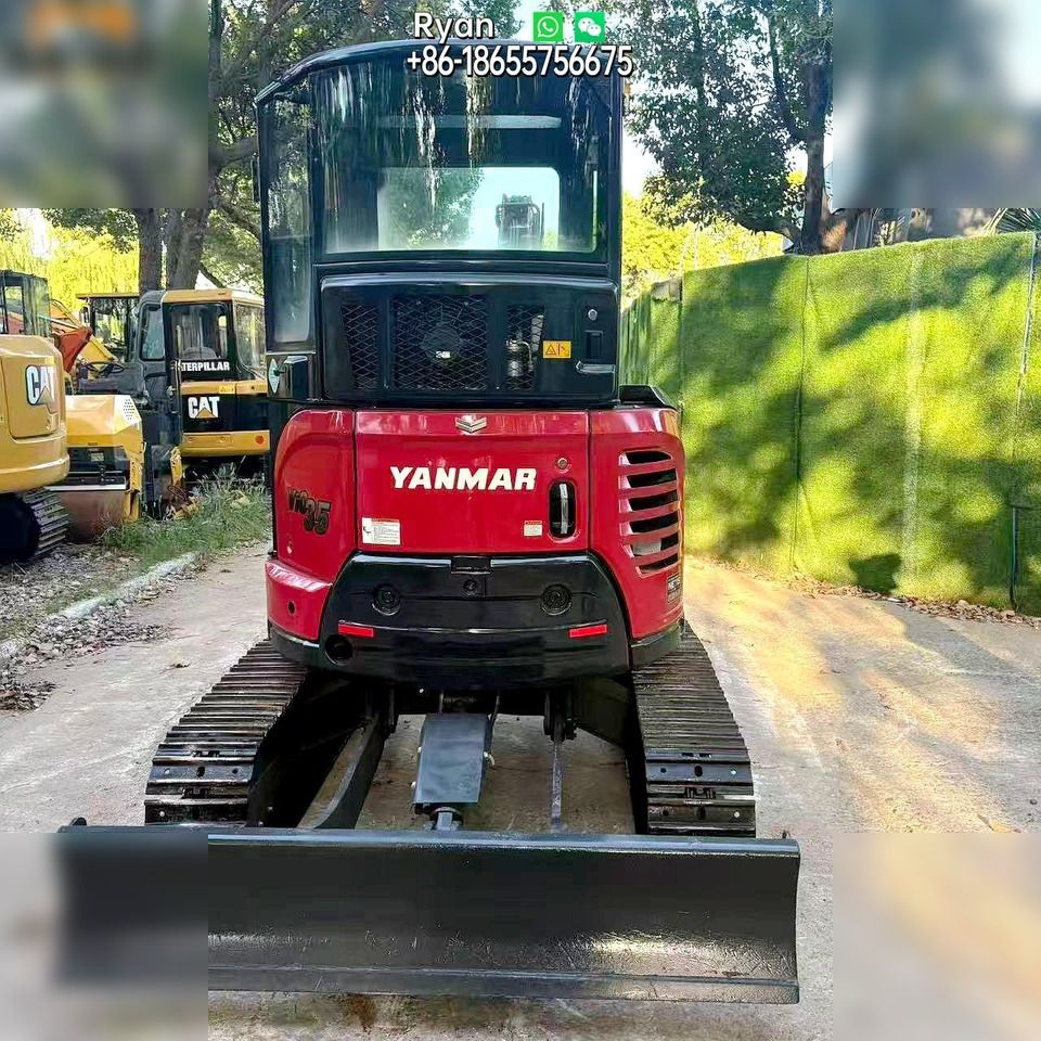 2020 Yanmar VIO35-6 mini excavator, rear view 2020 Yanmar VIO35-6 mini excavator, rear view