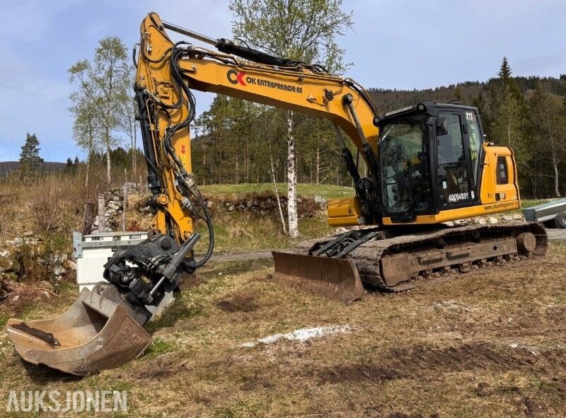 2022 Caterpillar 313 Next Gen excavator side view