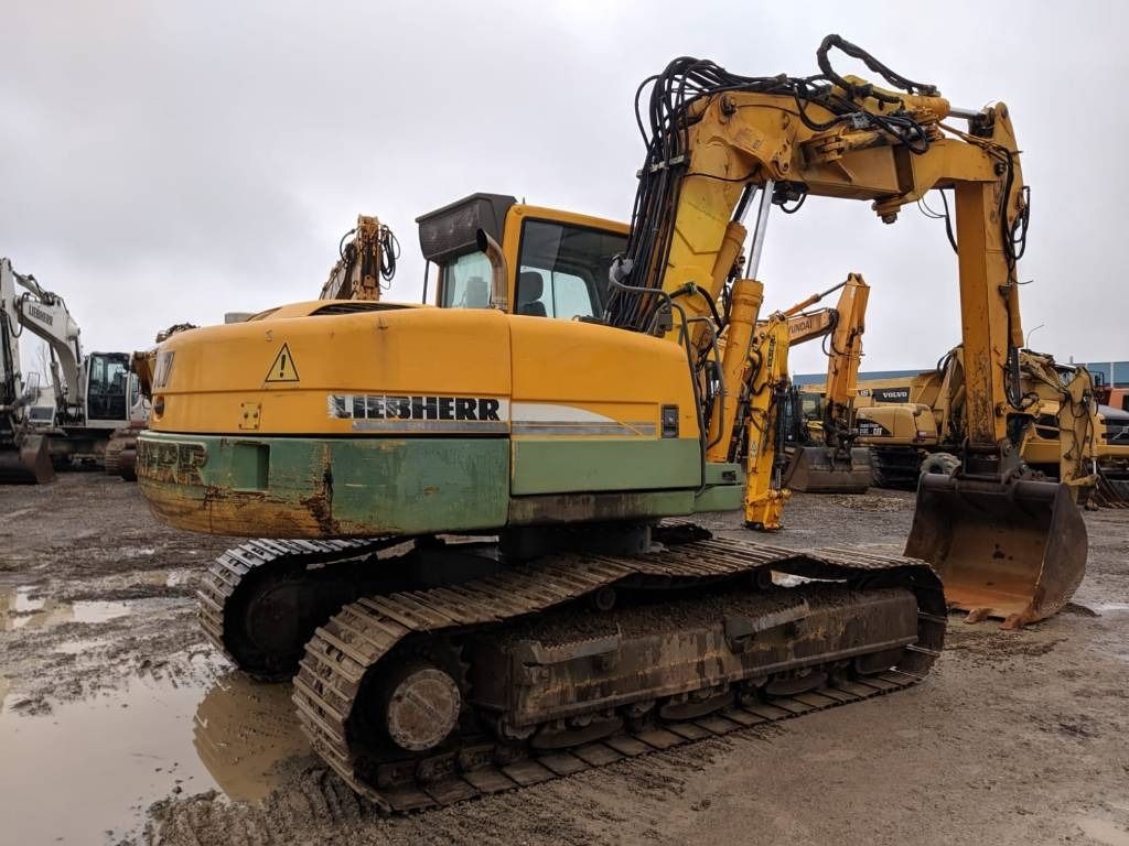2007 Liebherr R 317 LITRONIC crawler excavator, rear three-quarter view