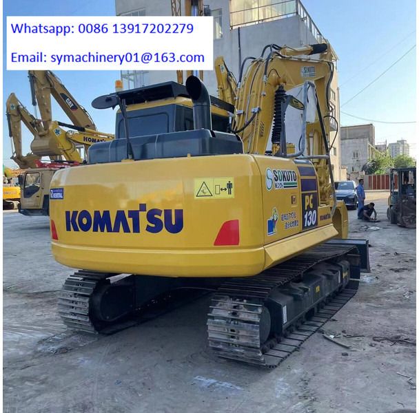 2022 Komatsu PC130 crawler excavator rear view 2022 Komatsu PC130 crawler excavator rear view