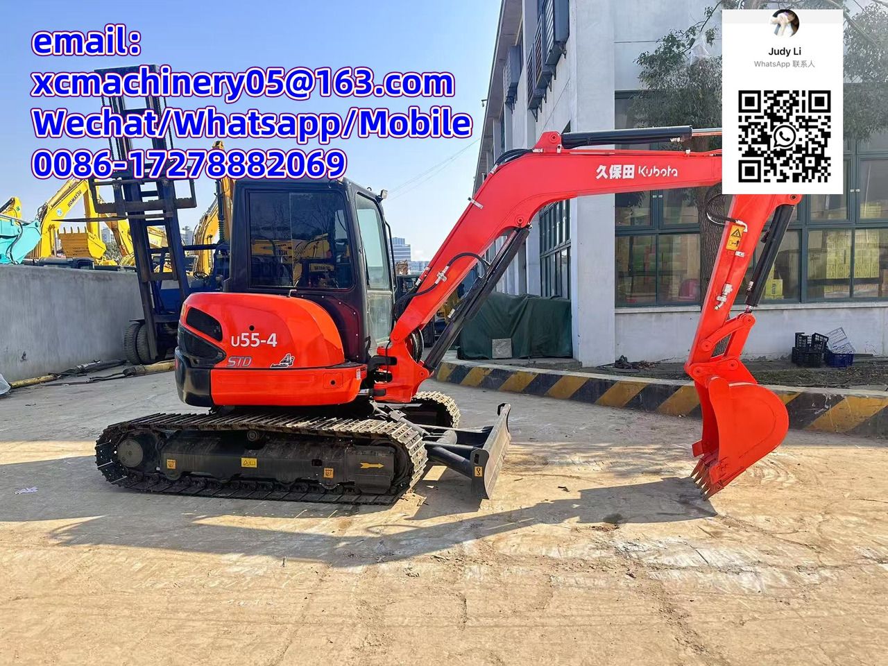 2019 Kubota U55-4 mini excavator side view 2019 Kubota U55-4 mini excavator side view
