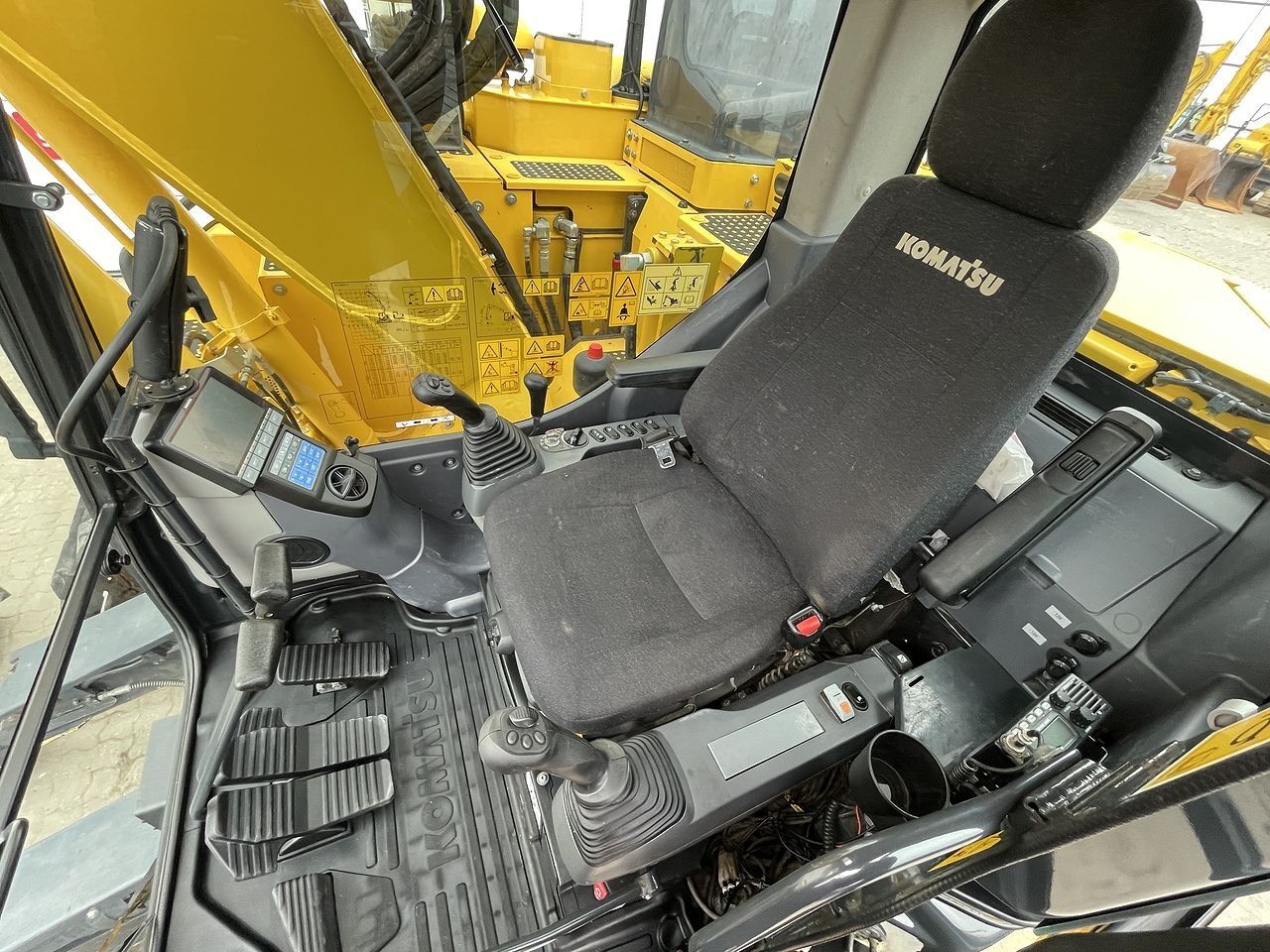 2022 Komatsu PC138US-11 crawler excavator cab interior view