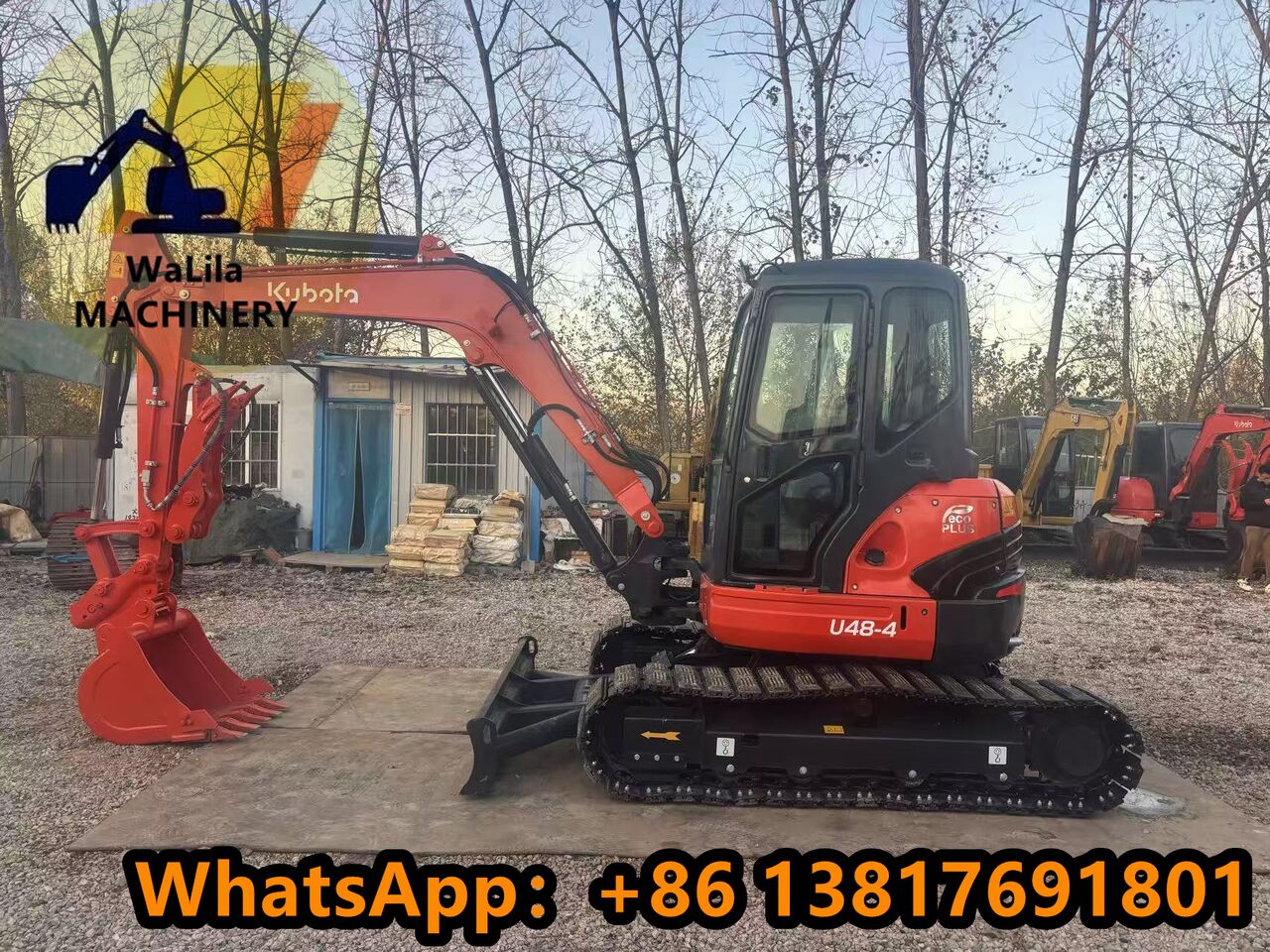 2024 Kubota U48-4 mini excavator, side view
