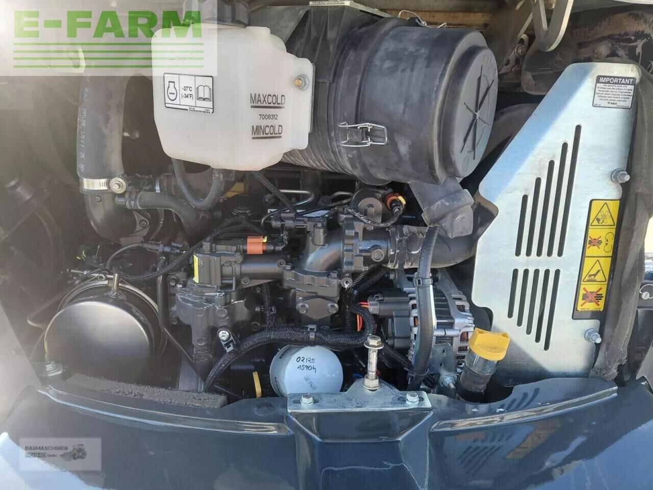 2021 Bobcat E55 Z mini excavator engine compartment view 2021 Bobcat E55 Z mini excavator engine compartment view
