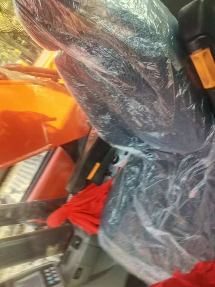 2022 Doosan DX225 crawler excavator interior cab view