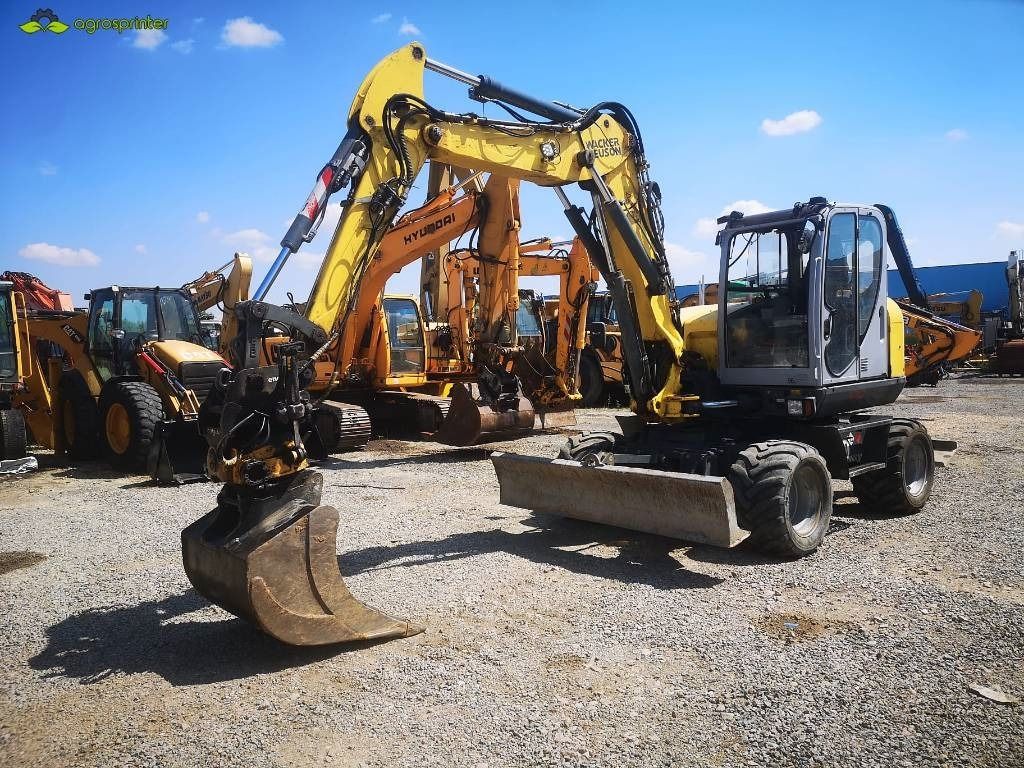 2014 Wacker Neuson EW100 wheel excavator, front three-quarter view 2014 Wacker Neuson EW100 wheel excavator, front three-quarter view