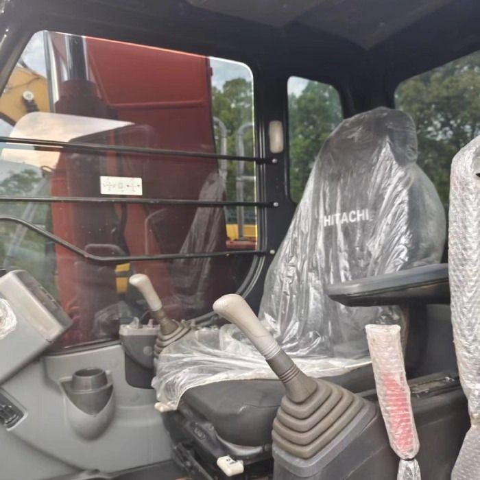 2021 Hitachi ZX120 crawler excavator interior cab view