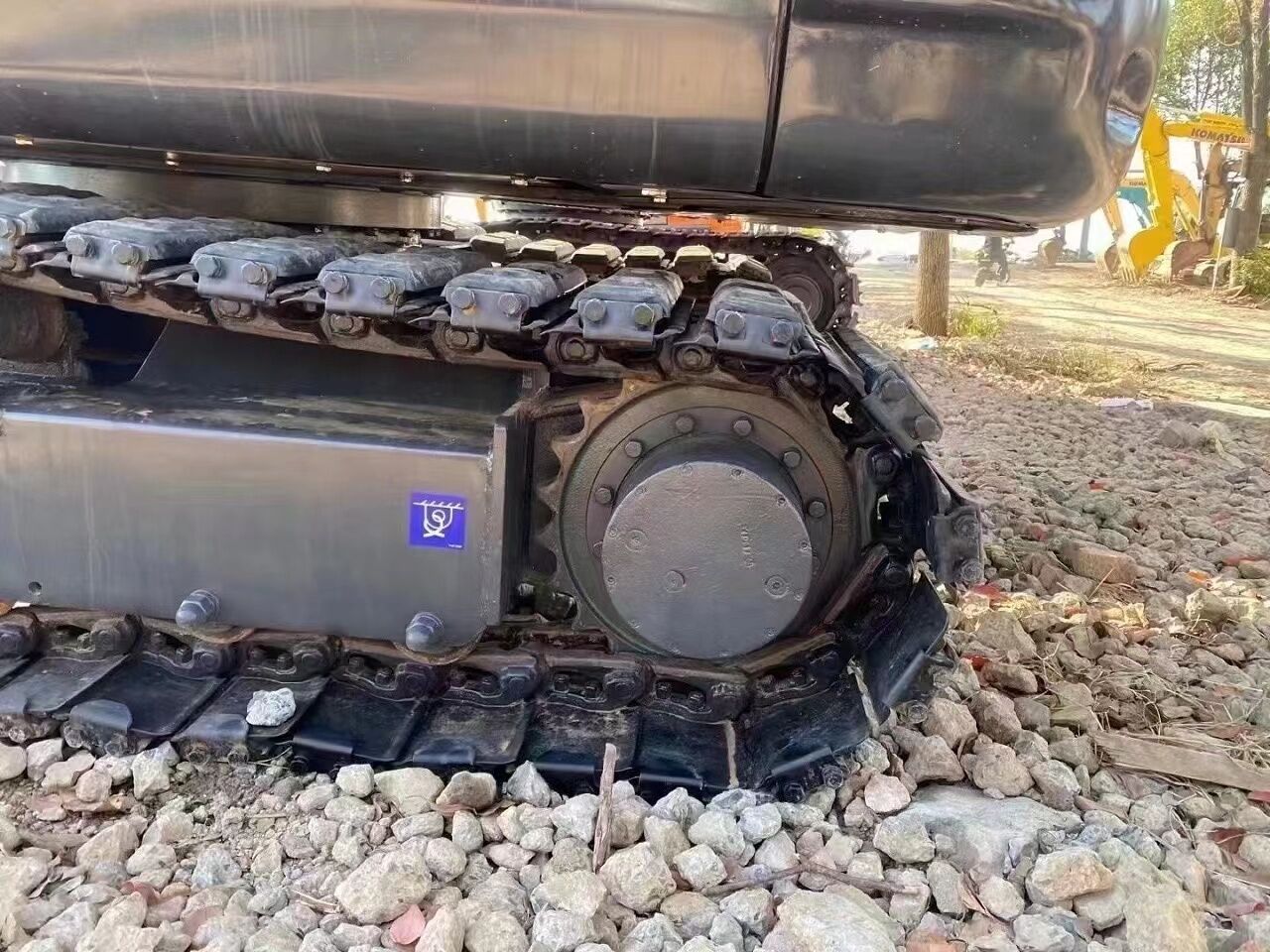 2023 Doosan DX60 Mini Excavator undercarriage view
