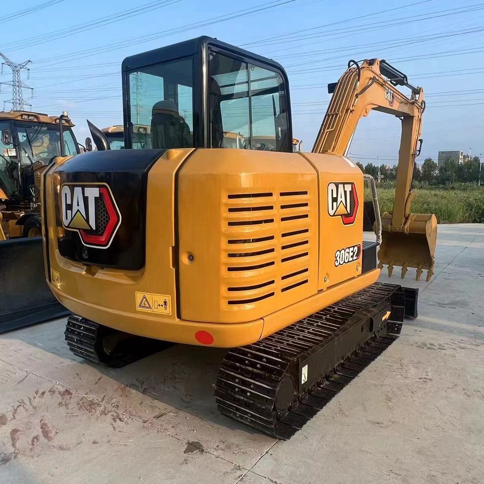 2023 Caterpillar 306E2 mini excavator rear three-quarter view