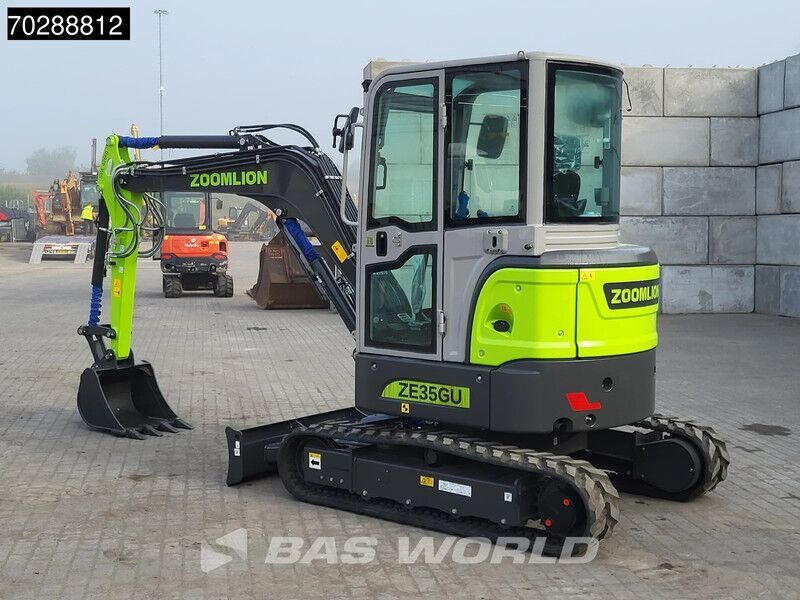 2024 Zoomlion ZE35GU mini excavator, rear three-quarter view 2024 Zoomlion ZE35GU mini excavator, rear three-quarter view