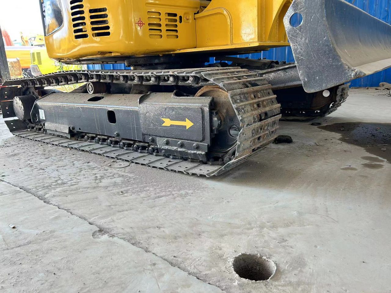 2023 Komatsu PC-55MR mini excavator undercarriage view