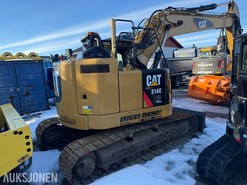 2012 Caterpillar 314E LCR crawler excavator, rear three-quarter view 2012 Caterpillar 314E LCR crawler excavator, rear three-quarter view