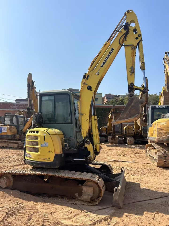 2018 Yanmar VIO55 mini excavator, front three-quarter view