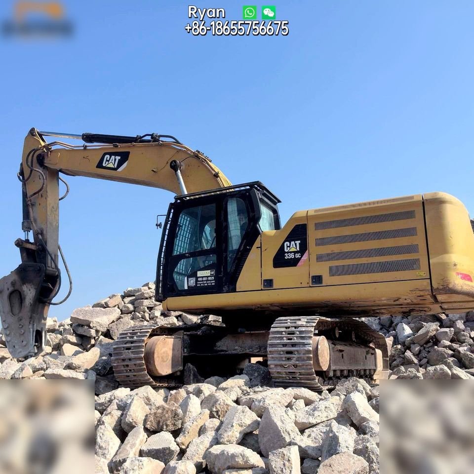 2019 Caterpillar 336GC crawler excavator, side view