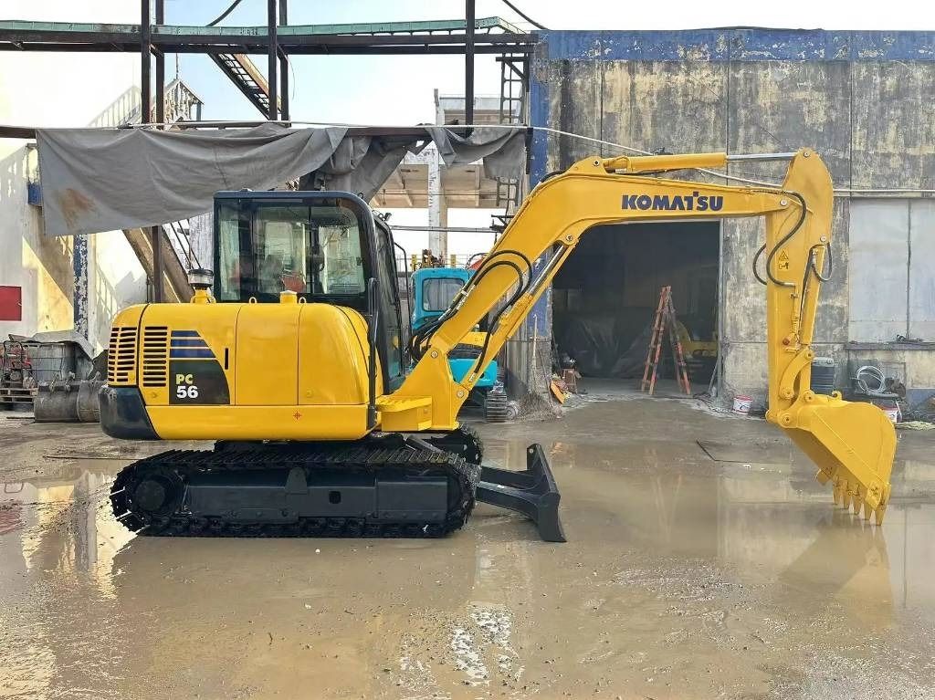2022 Komatsu PC56-7 mini excavator, side view 2022 Komatsu PC56-7 mini excavator, side view