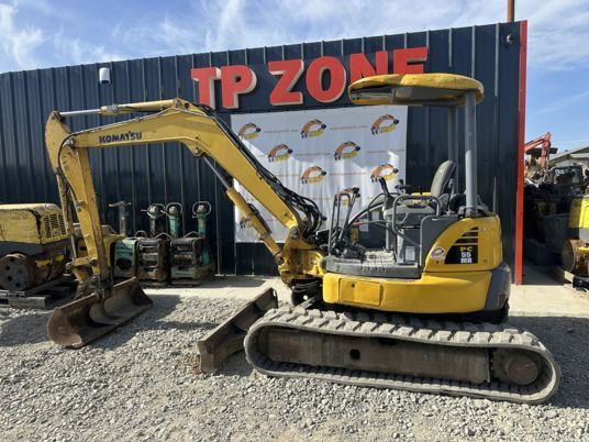 2014 Komatsu PC55MR-3 mini excavator, side profile view 2014 Komatsu PC55MR-3 mini excavator, side profile view
