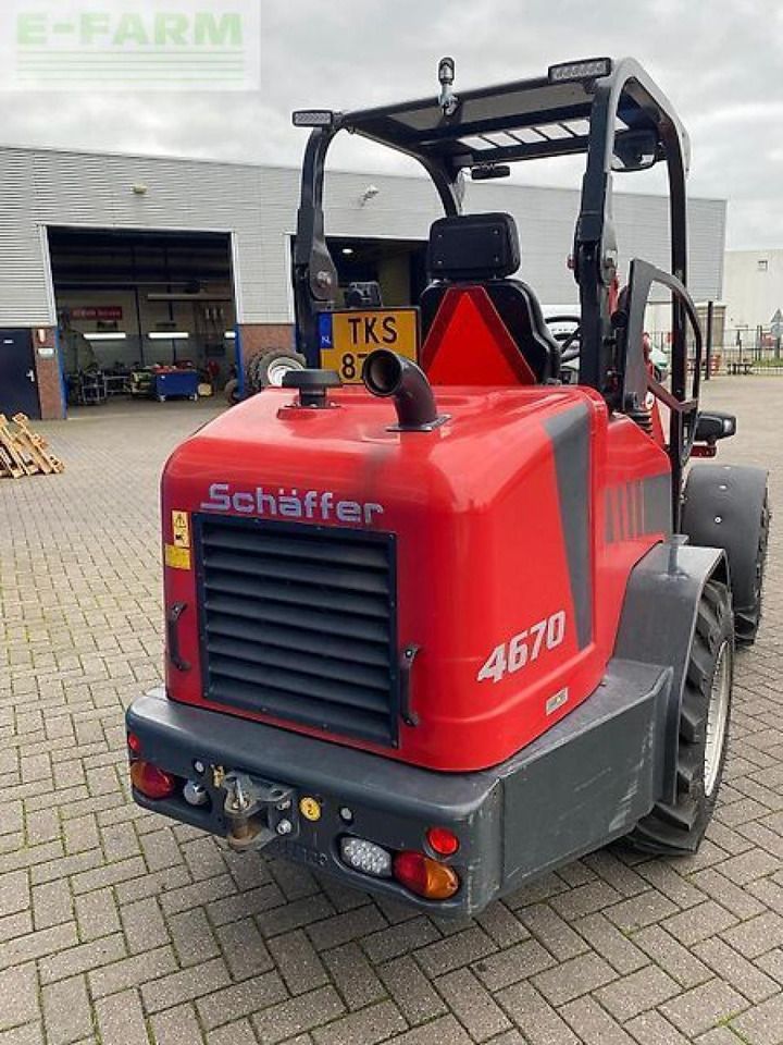 2019 Schäffer 4670 mini excavator, rear view 2019 Schäffer 4670 mini excavator, rear view