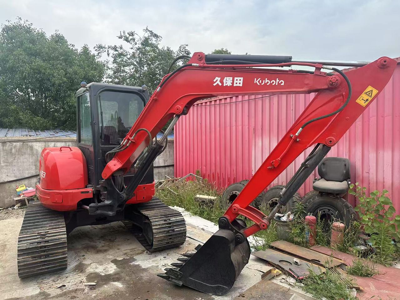 2024 Kubota KX163 mini excavator, side profile view 2024 Kubota KX163 mini excavator, side profile view