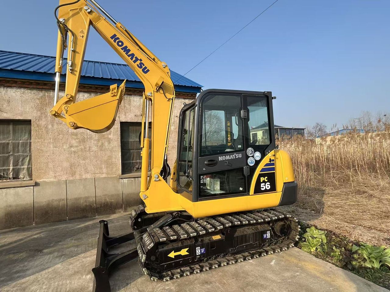 2024 Komatsu PC56 mini excavator, side view 2024 Komatsu PC56 mini excavator, side view